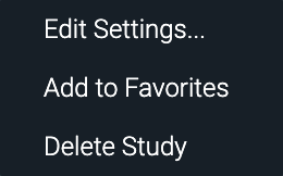 Overlay Study Context Menu