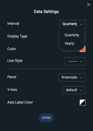 Reference Data Settings Dialog
